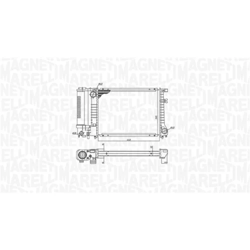 Chladič motora 350213240000 (MAGNETI MARELLI) - obr. 1