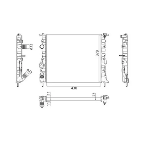 Chladič motora MAGNETI MARELLI 350213261003