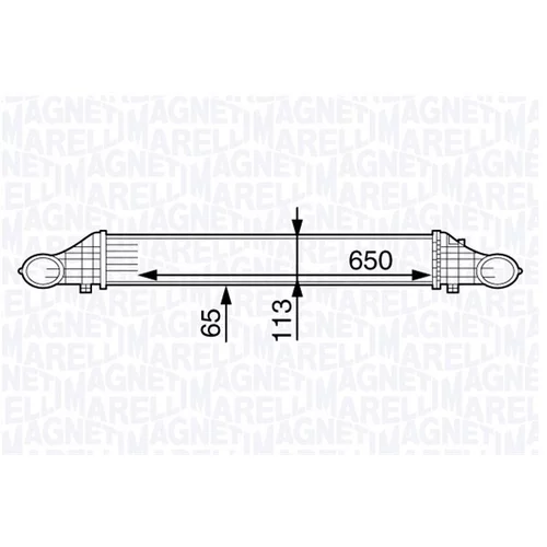 Chladič plniaceho vzduchu 351319202140 (MAGNETI MARELLI)