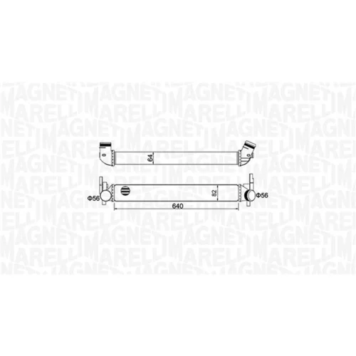 Chladič plniaceho vzduchu 351319204410 (MAGNETI MARELLI) - obr. 1