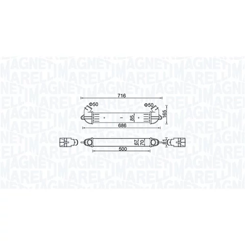 Chladič plniaceho vzduchu MAGNETI MARELLI 351319204610