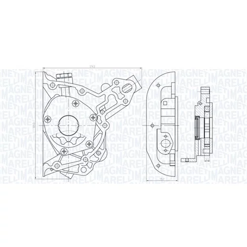 Olejové čerpadlo 351516000025 (MAGNETI MARELLI) - obr. 1