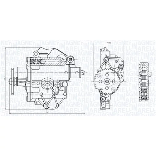 Olejové čerpadlo 351516000085 (MAGNETI MARELLI) - obr. 1