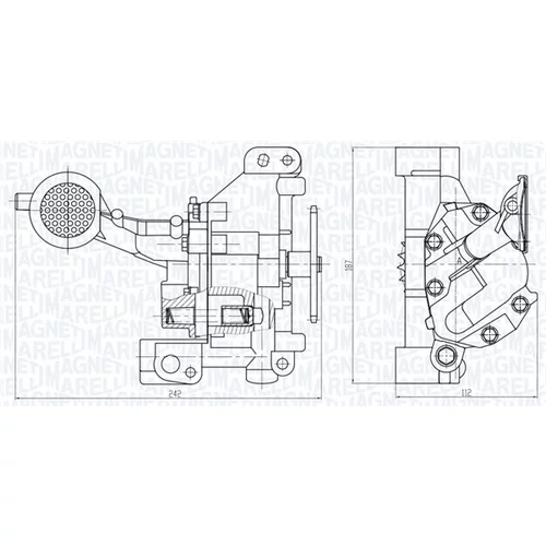 Olejové čerpadlo 351516000109 (MAGNETI MARELLI) - obr. 1