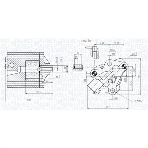 Olejové čerpadlo MAGNETI MARELLI 351516000133