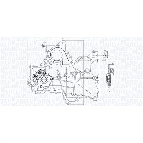 Olejové čerpadlo MAGNETI MARELLI 351516000155