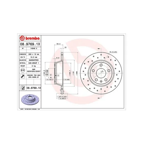 Brzdový kotúč MAGNETI MARELLI 360406065302