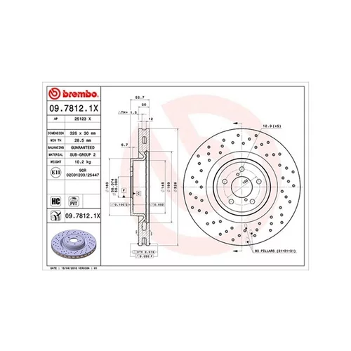 Brzdový kotúč MAGNETI MARELLI 360406066902