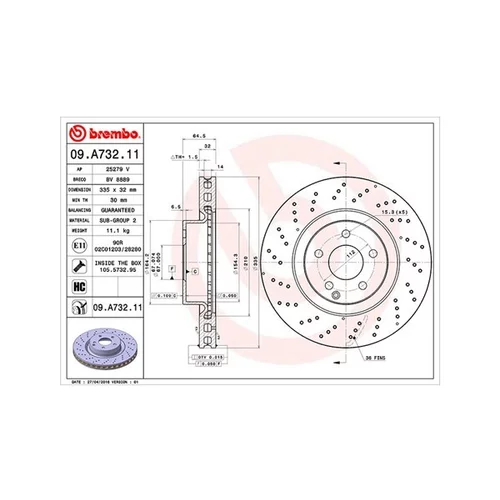 Brzdový kotúč MAGNETI MARELLI 360406113301
