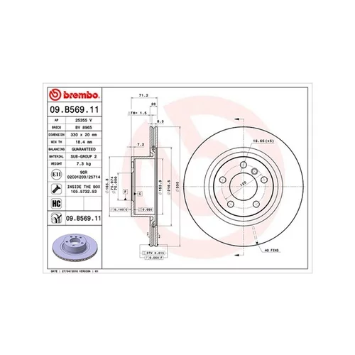 Brzdový kotúč MAGNETI MARELLI 360406122901