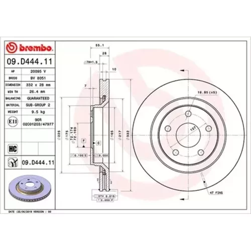 Brzdový kotúč MAGNETI MARELLI 360406170801