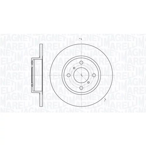 Brzdový kotúč MAGNETI MARELLI 361302040127