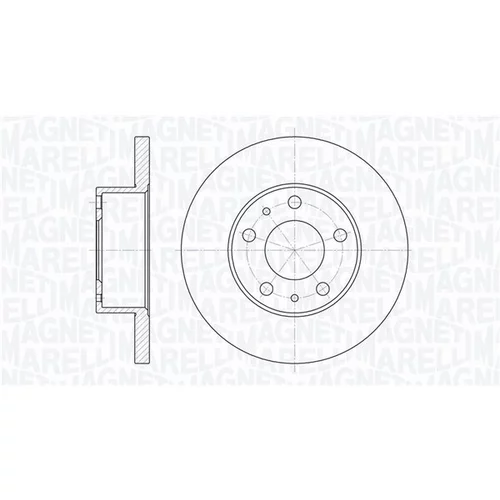 Brzdový kotúč MAGNETI MARELLI 361302040237