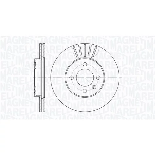 Brzdový kotúč MAGNETI MARELLI 361302040250