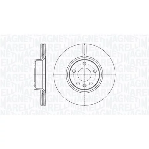 Brzdový kotúč MAGNETI MARELLI 361302040460