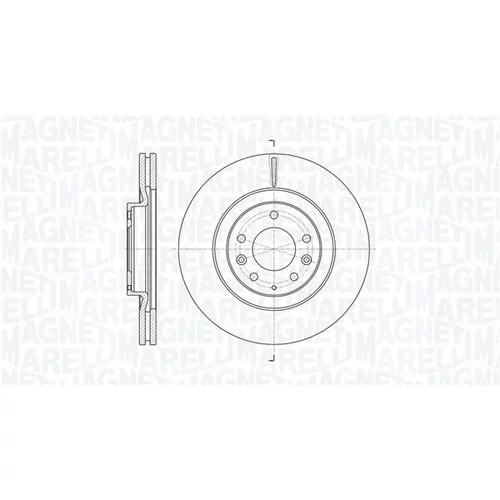 Brzdový kotúč MAGNETI MARELLI 361302040783