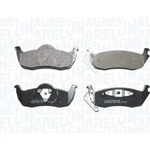 Sada brzdových platničiek kotúčovej brzdy MAGNETI MARELLI 363916061414