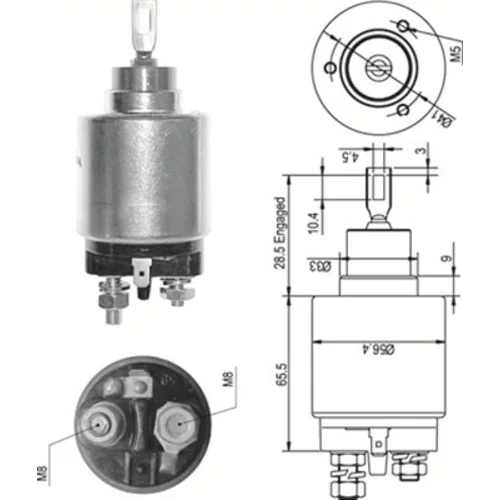 Elektromagnetický spínač pre štartér 940113050327 (MAGNETI MARELLI)