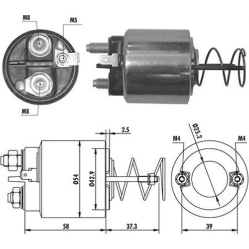 Elektromagnetický spínač pre štartér MAGNETI MARELLI 940113050371