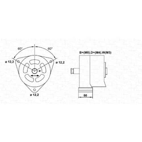 Alternátor MAGNETI MARELLI 943357256010