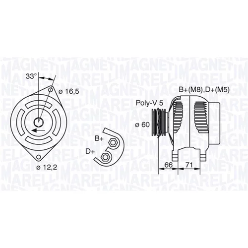Alternátor 063321606010 (MAGNETI MARELLI)