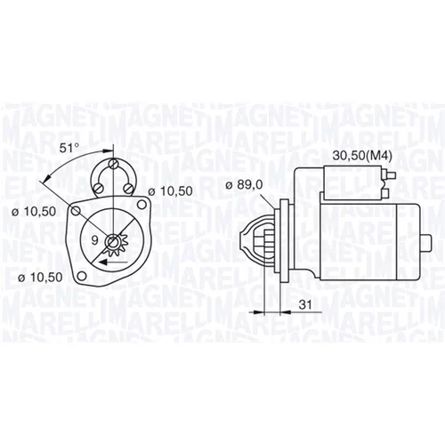 Štartér MAGNETI MARELLI 063522310050