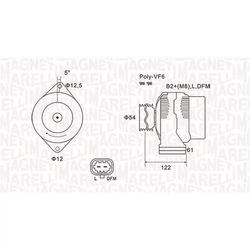 Alternátor MAGNETI MARELLI 063732005010
