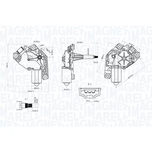 Motor stieračov 064075500010 (MAGNETI MARELLI) - obr. 1