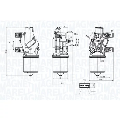 Motor stieračov MAGNETI MARELLI 064360300010