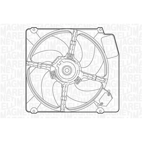 Ventilátor chladenia motora MAGNETI MARELLI 069402251010
