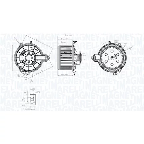 Vnútorný ventilátor MAGNETI MARELLI 069412782010