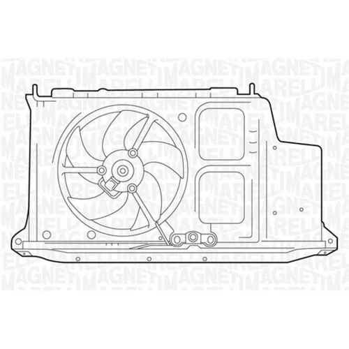 Ventilátor chladenia motora MAGNETI MARELLI 069422282010