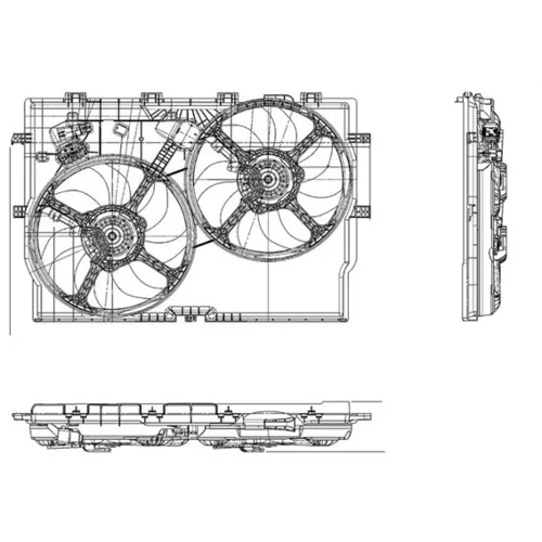 Ventilátor chladenia motora 069422578010 (MAGNETI MARELLI) - obr. 1