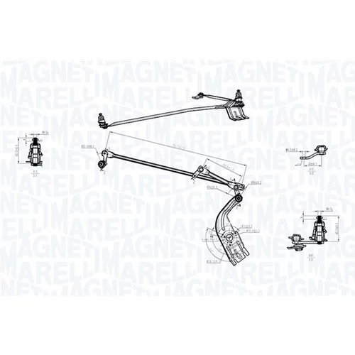 Mechanizmus stieračov 085570708010 (MAGNETI MARELLI) - obr. 1