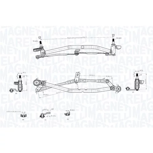 Mechanizmus stieračov 085570731010 (MAGNETI MARELLI) - obr. 2