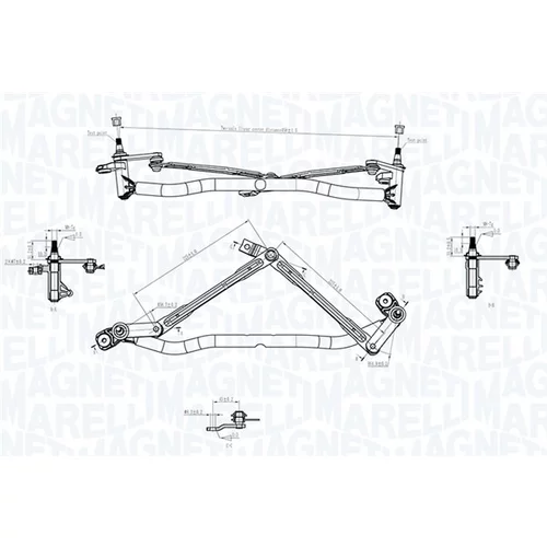 Mechanizmus stieračov 085570746010 (MAGNETI MARELLI) - obr. 1