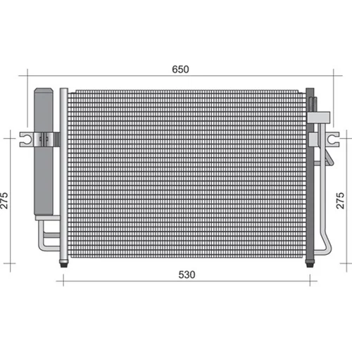 Kondenzátor klimatizácie MAGNETI MARELLI 350203473000