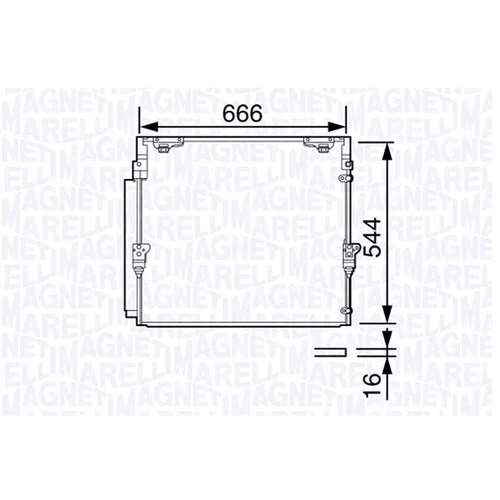 Kondenzátor klimatizácie MAGNETI MARELLI 350203693000
