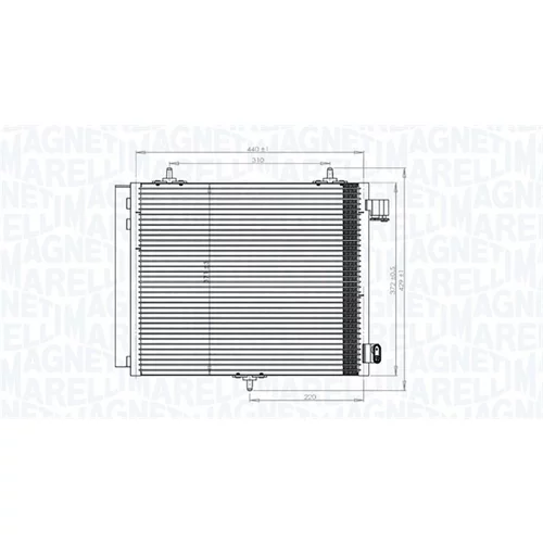 Kondenzátor klimatizácie MAGNETI MARELLI 350203818000