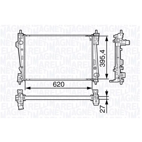 Chladič motora MAGNETI MARELLI 350213131300