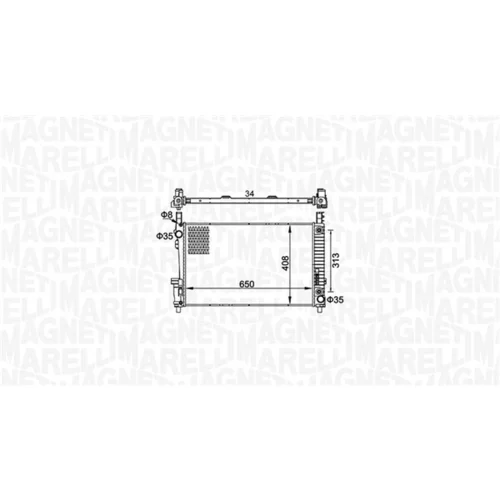 Chladič motora MAGNETI MARELLI 350213151700