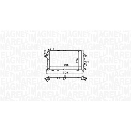 Chladič motora 350213153400 (MAGNETI MARELLI) - obr. 1
