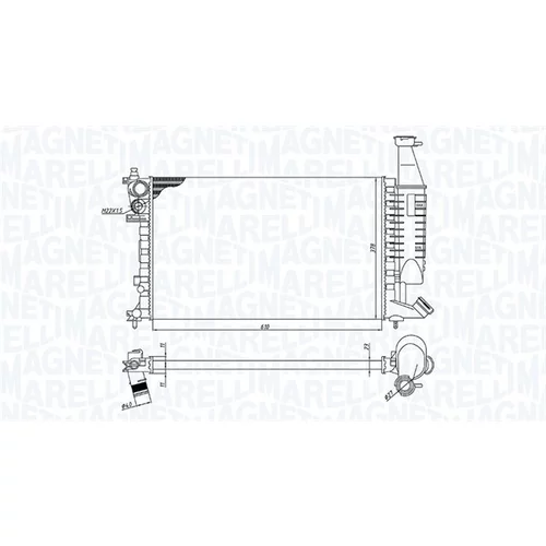 Chladič motora MAGNETI MARELLI 350213186400