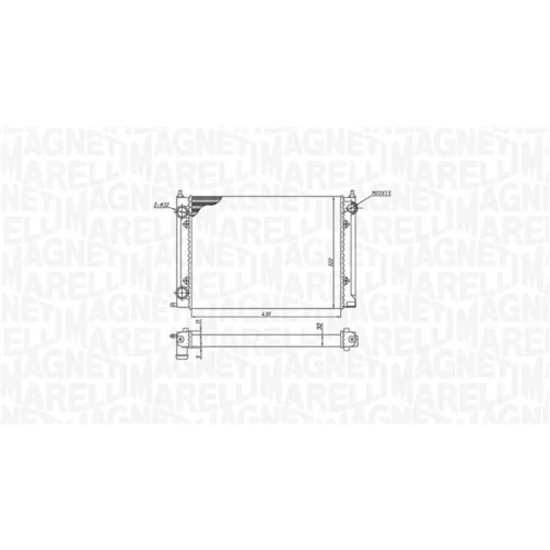 Chladič motora MAGNETI MARELLI 350213187400