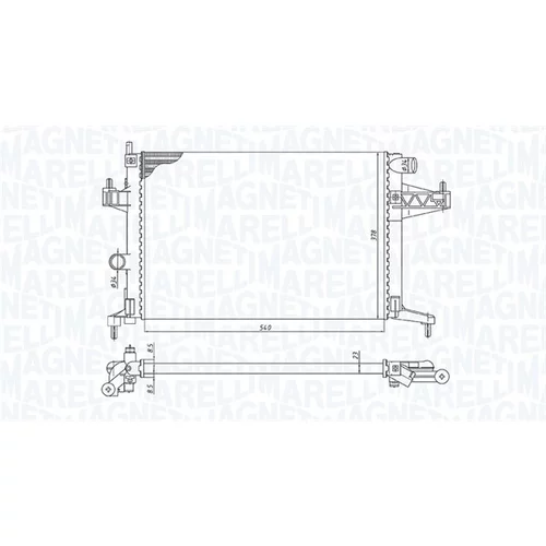 Chladič motora MAGNETI MARELLI 350213191600