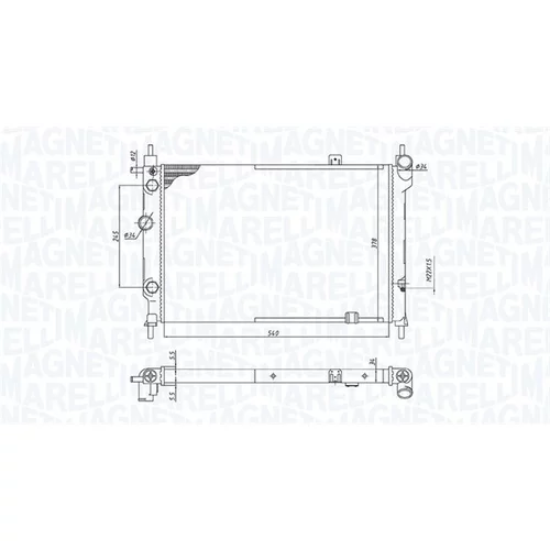 Chladič motora MAGNETI MARELLI 350213193200