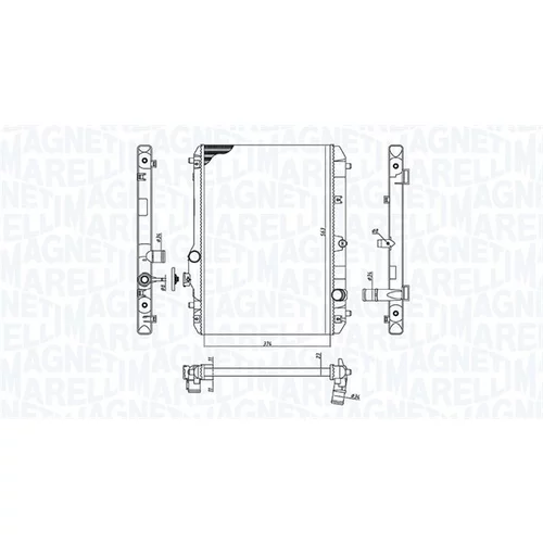 Chladič motora MAGNETI MARELLI 350213198600