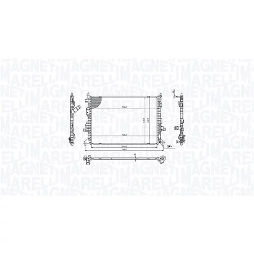 Chladič motora 350213215700 (MAGNETI MARELLI)
