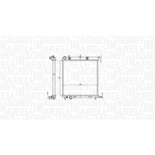 Chladič motora 350213819000 (MAGNETI MARELLI) - obr. 1