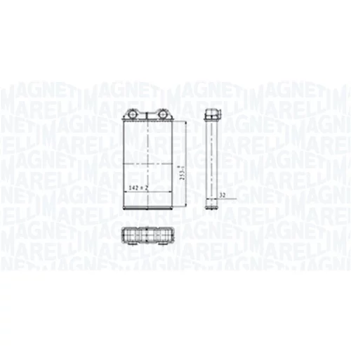 Výmenník tepla vnútorného kúrenia 350218439000 (MAGNETI MARELLI) - obr. 1